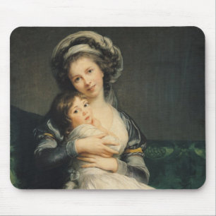 Selbstporträt in einem Turban mit ihrem Kind, 178 Mousepad