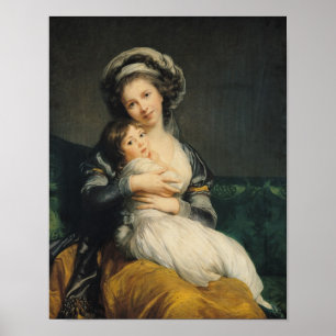 Selbstporträt in einem Turban mit ihrem Kind, 178 Poster