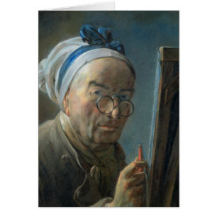 Selbstporträt mit einem Gestell, c.1775-79