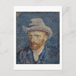 Selbstporträt mit grauem Filzhut, Van Gogh Fine Ar Postkarte