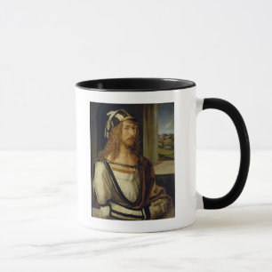 Selbstporträt mit Handschuhen, 1498 Tasse