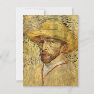 Selbstporträt mit Strohhut von Vincent van Gogh