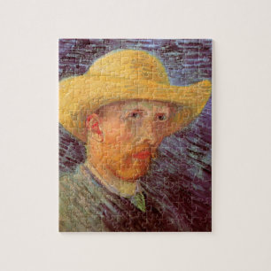 Selbstporträt mit Strohhut von Vincent van Gogh