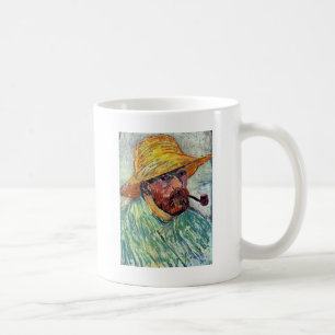 Selbstporträt mit Strohhut von Vincent Van Gogh Kaffeetasse
