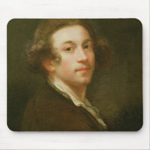 Selbstporträt, schauend über rechter Schulter ( Mousepad