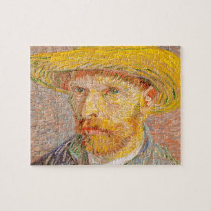 Selbstporträt Vincent Van Gogh mit Strohhut