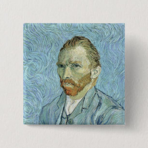 Selbstporträt Vincent van Goghs  , 1889 Button