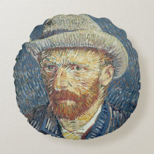 Selbstporträt Vincent van Goghs   mit geglaubtem Rundes Kissen