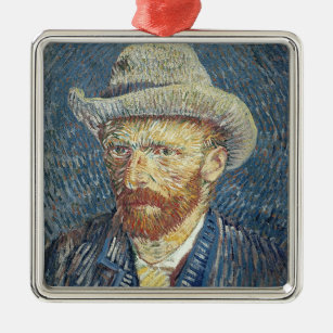 Selbstporträt Vincent van Goghs   mit geglaubtem Silbernes Ornament