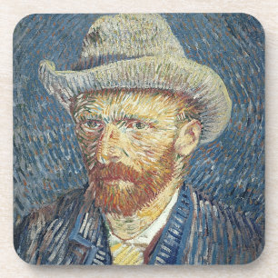 Selbstporträt Vincent van Goghs   mit geglaubtem Untersetzer