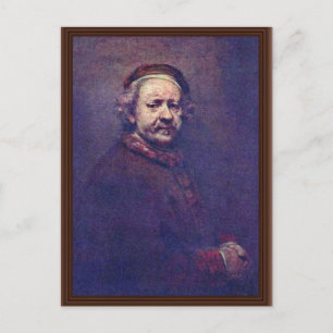 Selbstporträt. Von Rembrandt Van Rijn Postkarte
