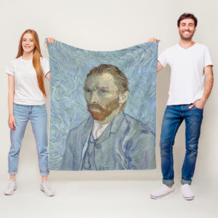 Selbstporträt von Vincent van Gogh Fleecedecke