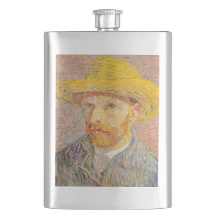 Selbstporträt von Vincent Van Gogh, impressionisti Flachmann