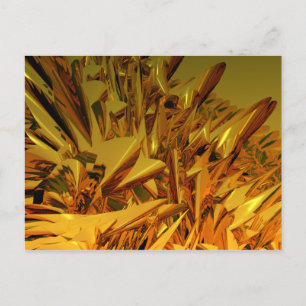 selbstredend reproduzierendes Gold Postkarte