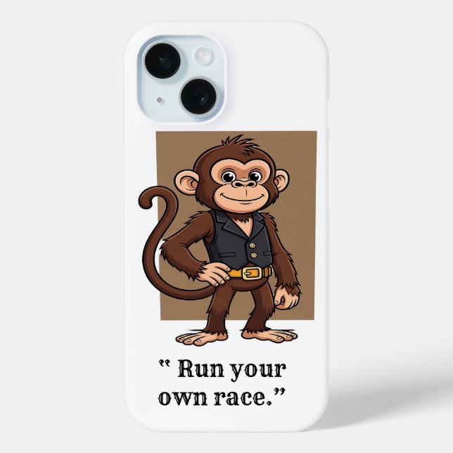 Selbstsichere Affen– Einfache Lifest iPhone / iPad Case-Mate iPhone Hülle (Rückseite)