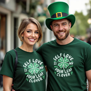 Selbstständige Liebe Vierblättriges Kleeblatt Unis T-Shirt