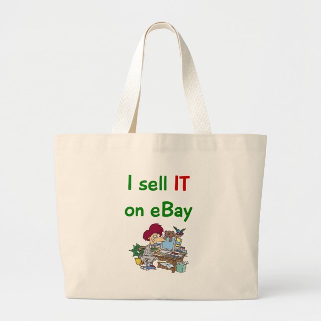 Selbstständige Taschentasche Ebay Jumbo Stoffbeutel (Vorne)