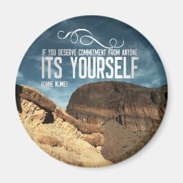 Selbstverpflichtung Inspiration Magnet