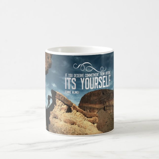 Selbstverpflichtungs-Inspirational Tasse (Mittel)