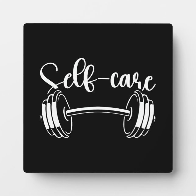 Selbstversorgung - Fitness Gym Workout Motivierend Fotoplatte (Vorderseite)