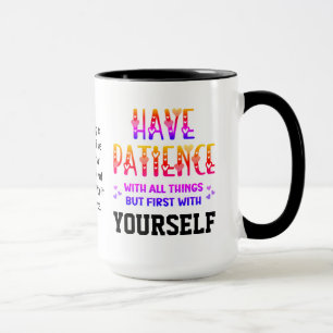 Selbstversorgung hat ZAHL Inspiration Zitat Tasse