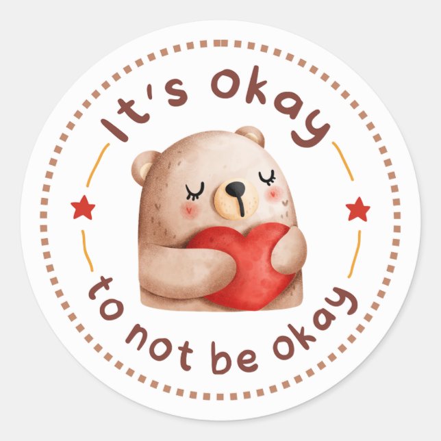 Selbstversorgung Runder Aufkleber (Vorderseite)