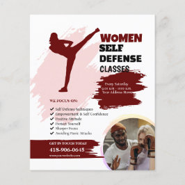 Selbstverteidigungsklassen für Frauen Flyer