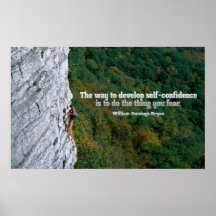 Selbstvertrauen Inspiration Poster Print