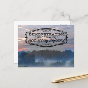 "Selbstvertrauen" Motivation Affirmation Postkarte