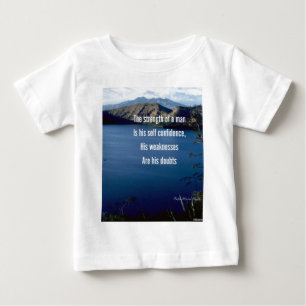Selbstvertrauen-motivierend Notierung Baby T-shirt