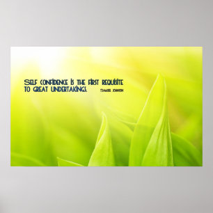 Selbstvertrauen Motivierend Zitat Poster drucken