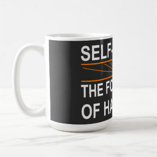 Selbstwertgefühl und Glück Kaffeetasse