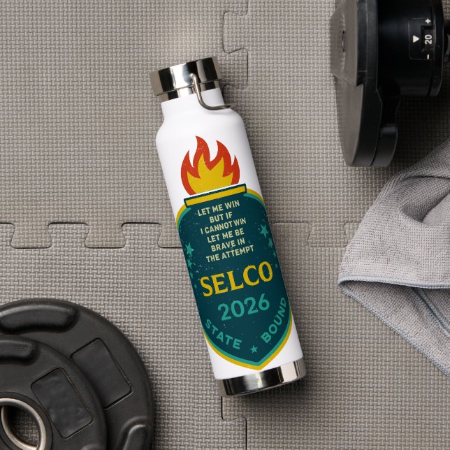 SELCO-Wasserflasche Trinkflasche (Fitnessstudio (gedreht))