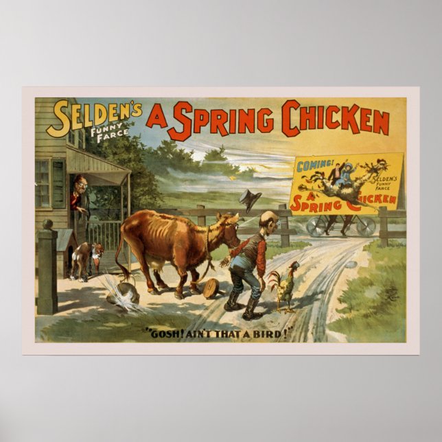 Selden's Funny Farce, ein Frühlingsgeweih-Poster Poster (Vorne)