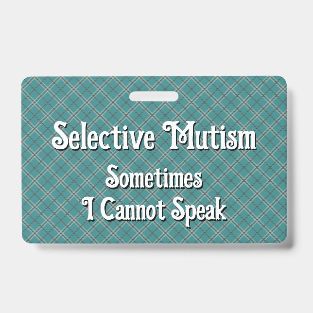 Selective Mutism Ausweis (Vorderseite)