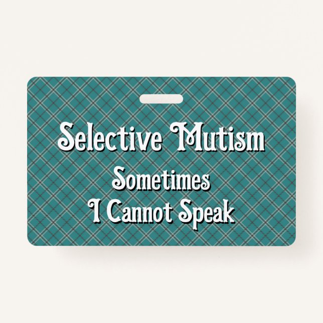 Selective Mutism Ausweis (Vorderseite)