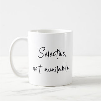 Selective not available kaffeetasse