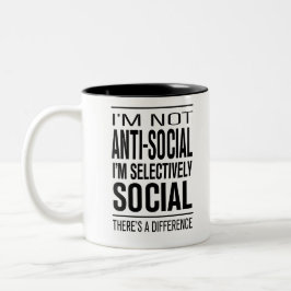 SelectivelySocial Zweifarbige Tasse