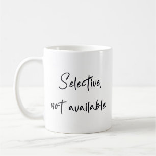 Selektiv nicht verfügbar kaffeetasse