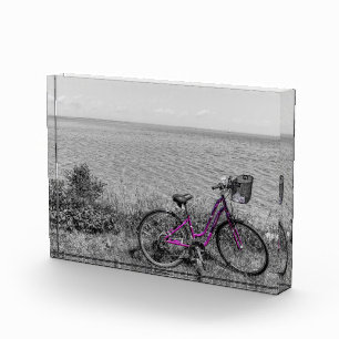 Selektive Farbe des Mackinac Island Bike Fotoblock