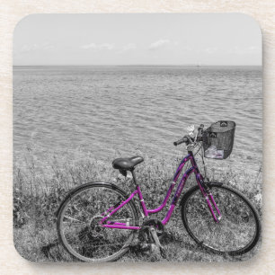 Selektive Farbe des Mackinac Island Bike Getränkeuntersetzer