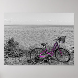 Selektive Farbe des Mackinac Island Bike Poster