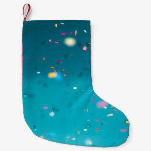 Selektive Fokusfotografie des bunten Konfektes Kleiner Weihnachtsstrumpf