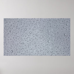 Selektive Fokusfotografie von Wassertröpfchen Poster