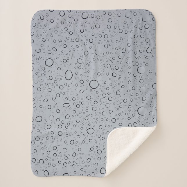 Selektive Fokusfotografie von Wassertröpfchen Sherpadecke (Vorderseite)