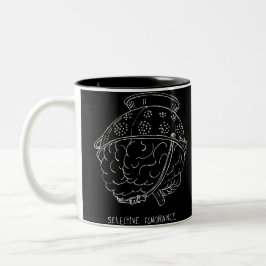Selektive Ignoranz Zweifarbige Tasse