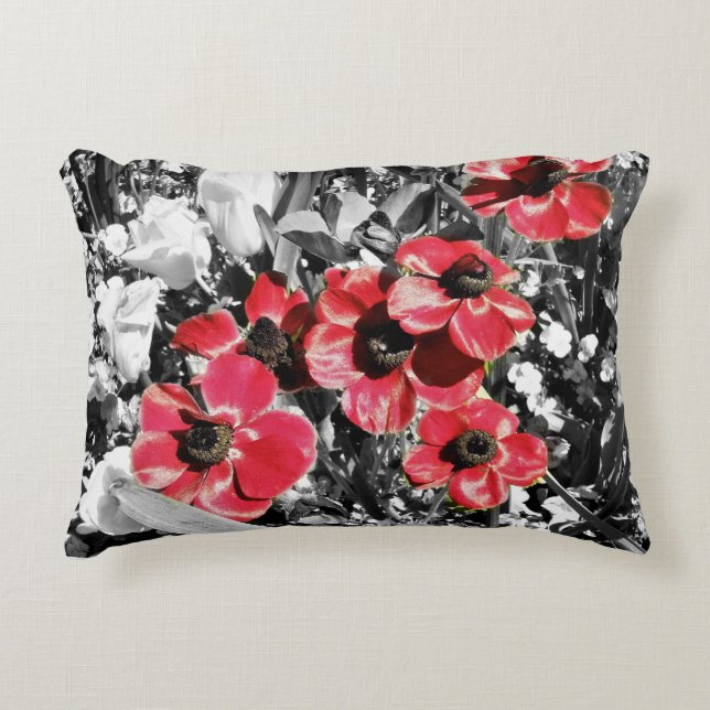Selektive Schönheit - Anemonenblüten Kissen (Vorderseite)