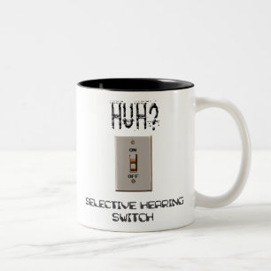 Selektiver Anhörungs-Schalter Zweifarbige Tasse