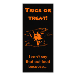 Selektiver Mutismus-Trick oder Leckerei Werbekarte