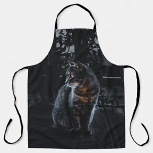 SELEKTIVER SCHWERPUNKT DER SILBERTABBY-KATZE SCHÜRZE